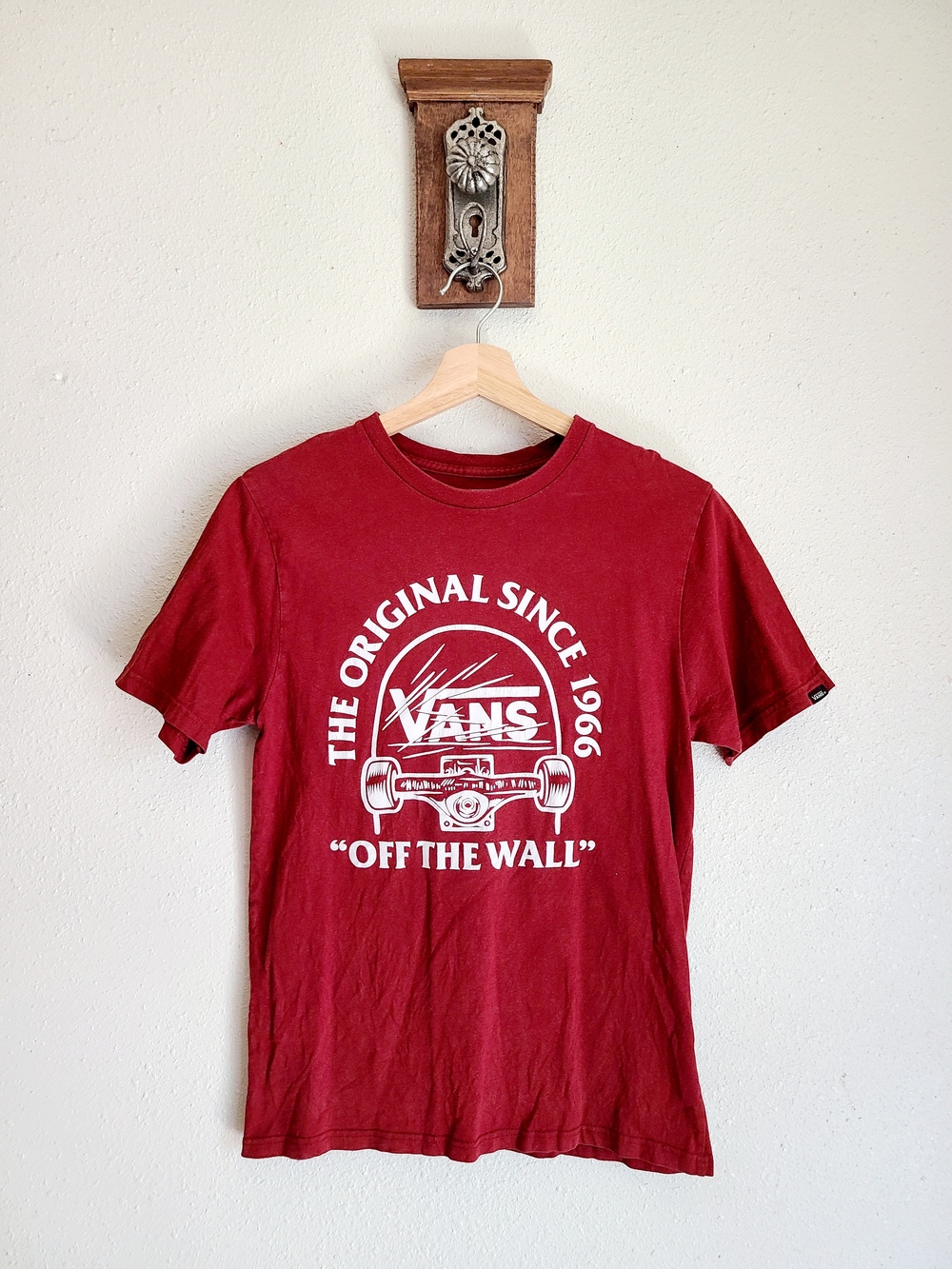 Vans Red 'Off The Wall' Graphic Tee